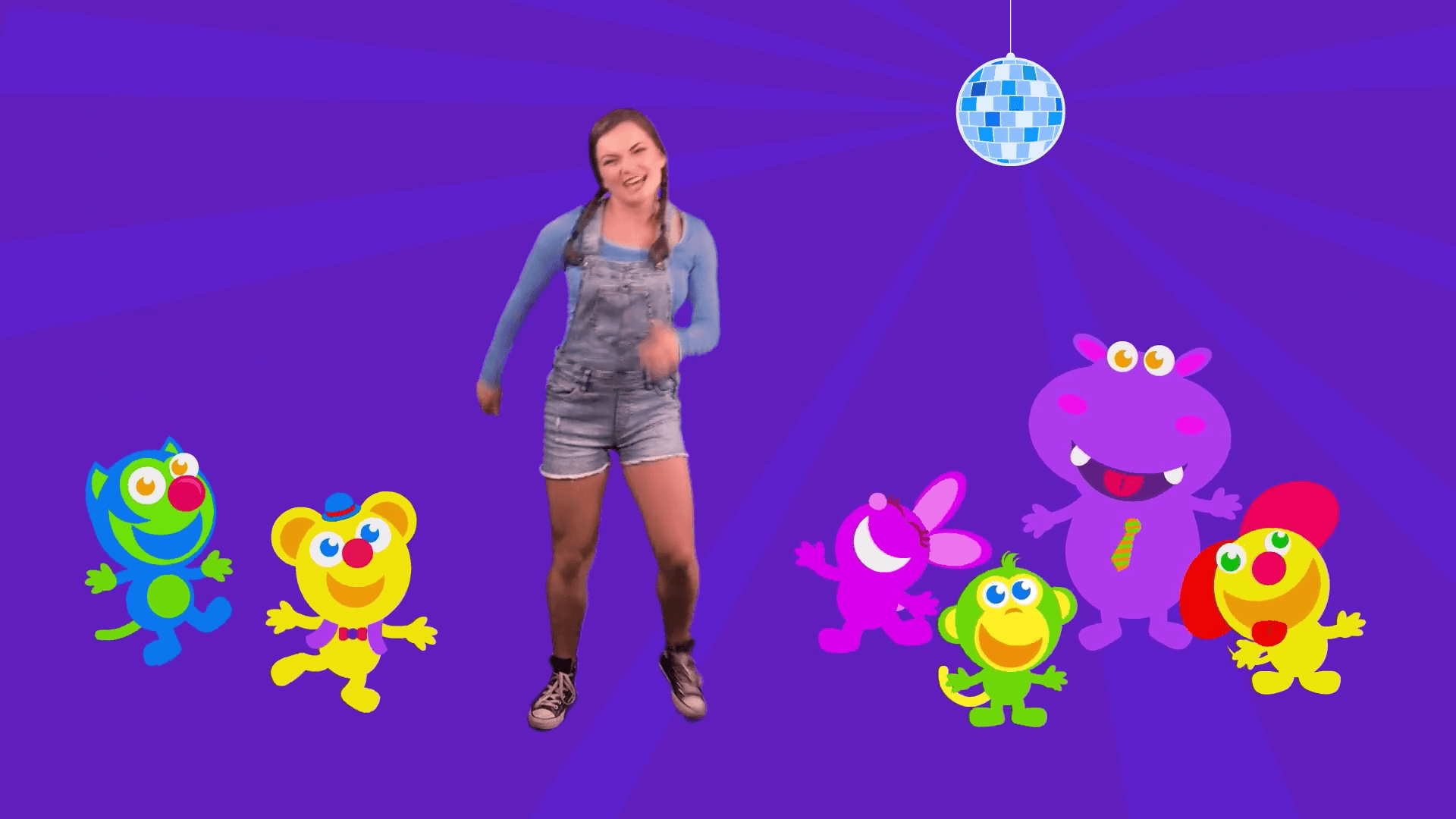 Kiki's Music Time music video for toddlers on KneeBouncers, dance, dance party