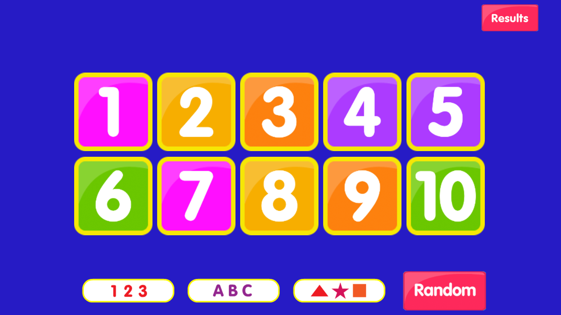 learn shapes, learn letters, learn numbers, game for toddlers, game for preschooler, catch a falling star