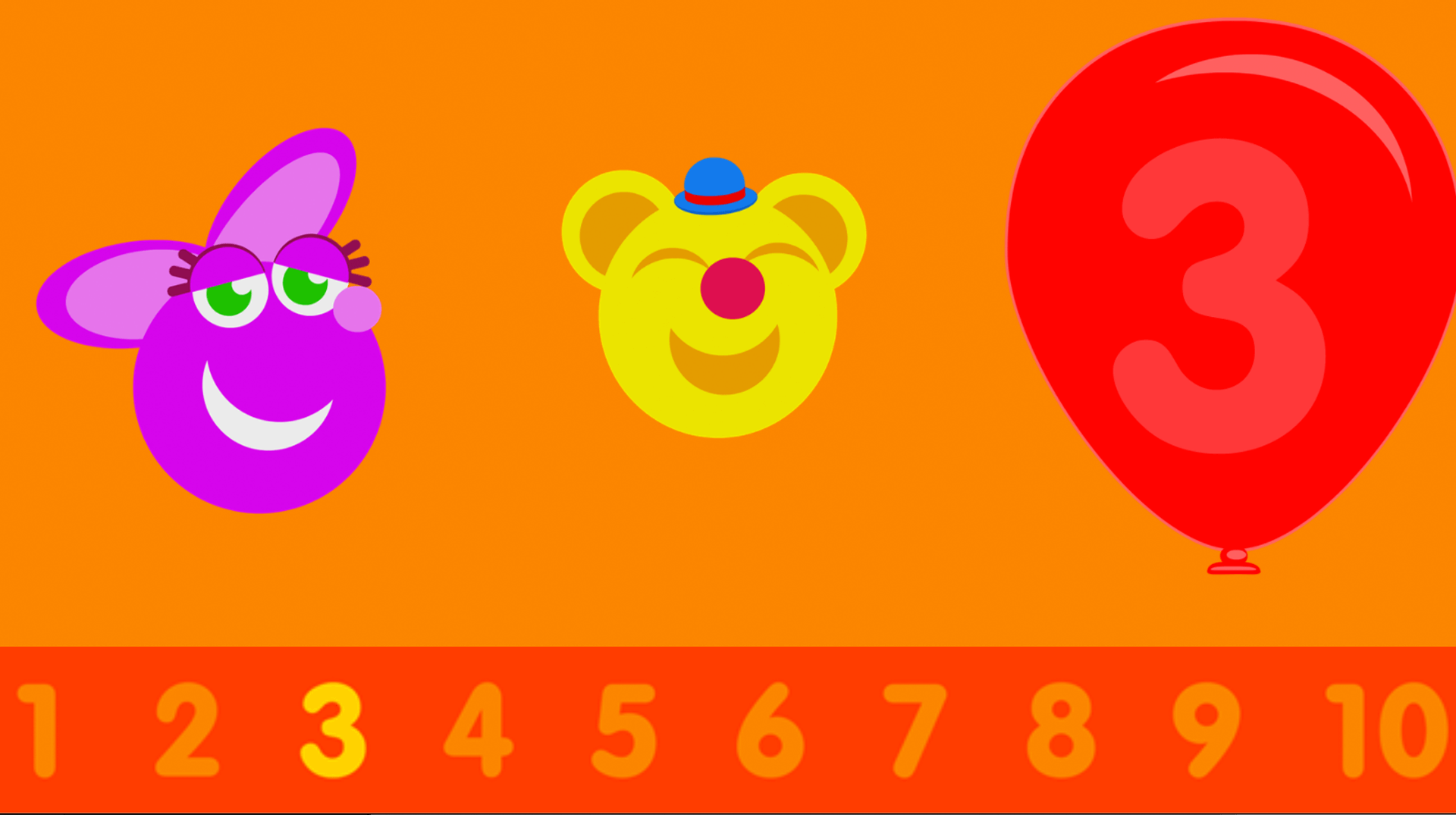 learn numbers, learn counting, game for baby, game for toddlers