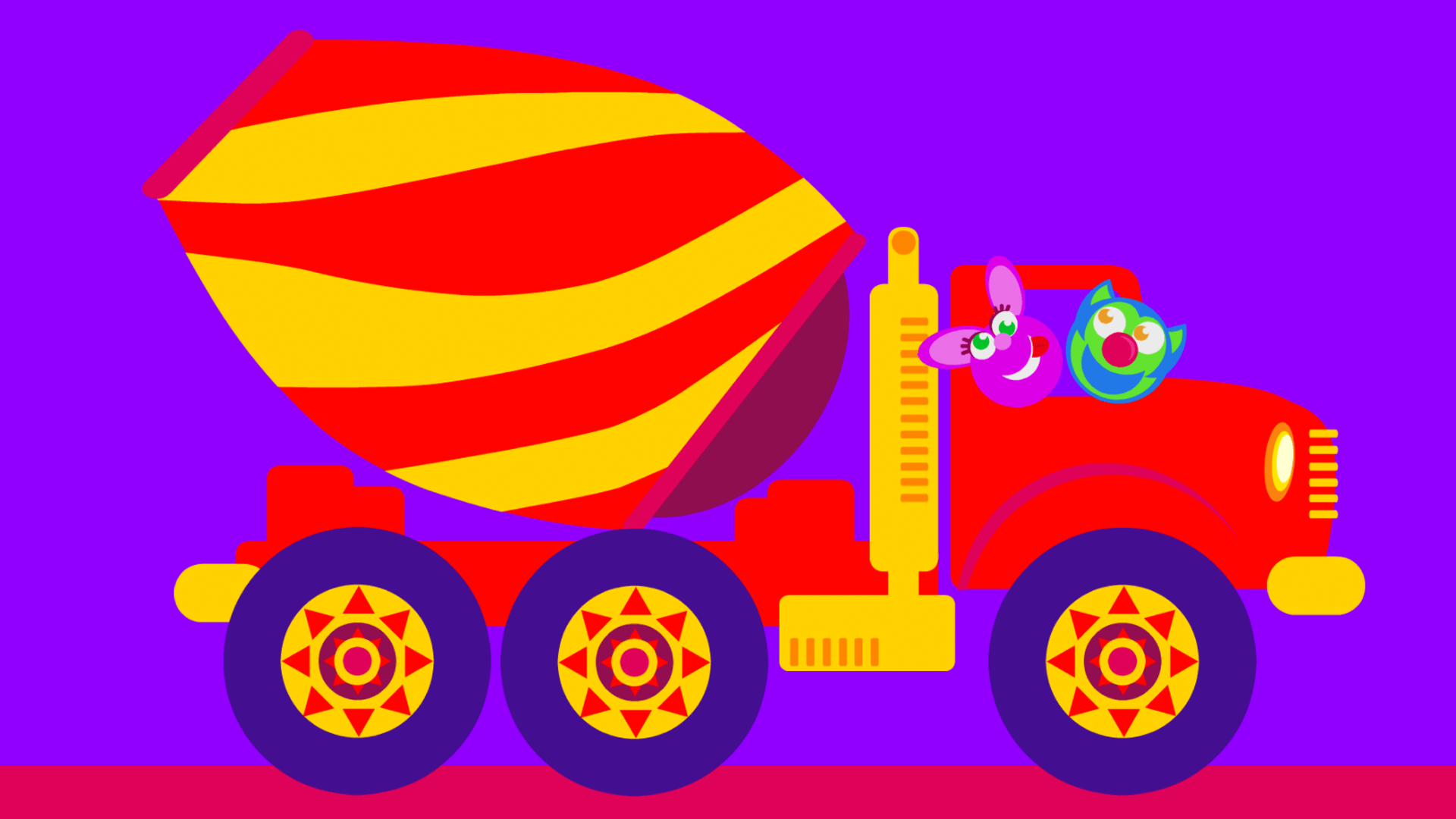 Fun and Easy Big Trucks Game for Toddlers and Preschoolers