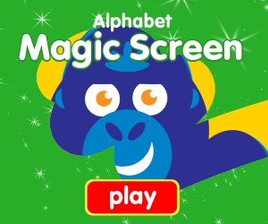 magic screen alphabet title, learn alphabet, learn abc, learn abcdefghijklmnopqrstuvwxyz, preschool game, homeschool game, toddler game