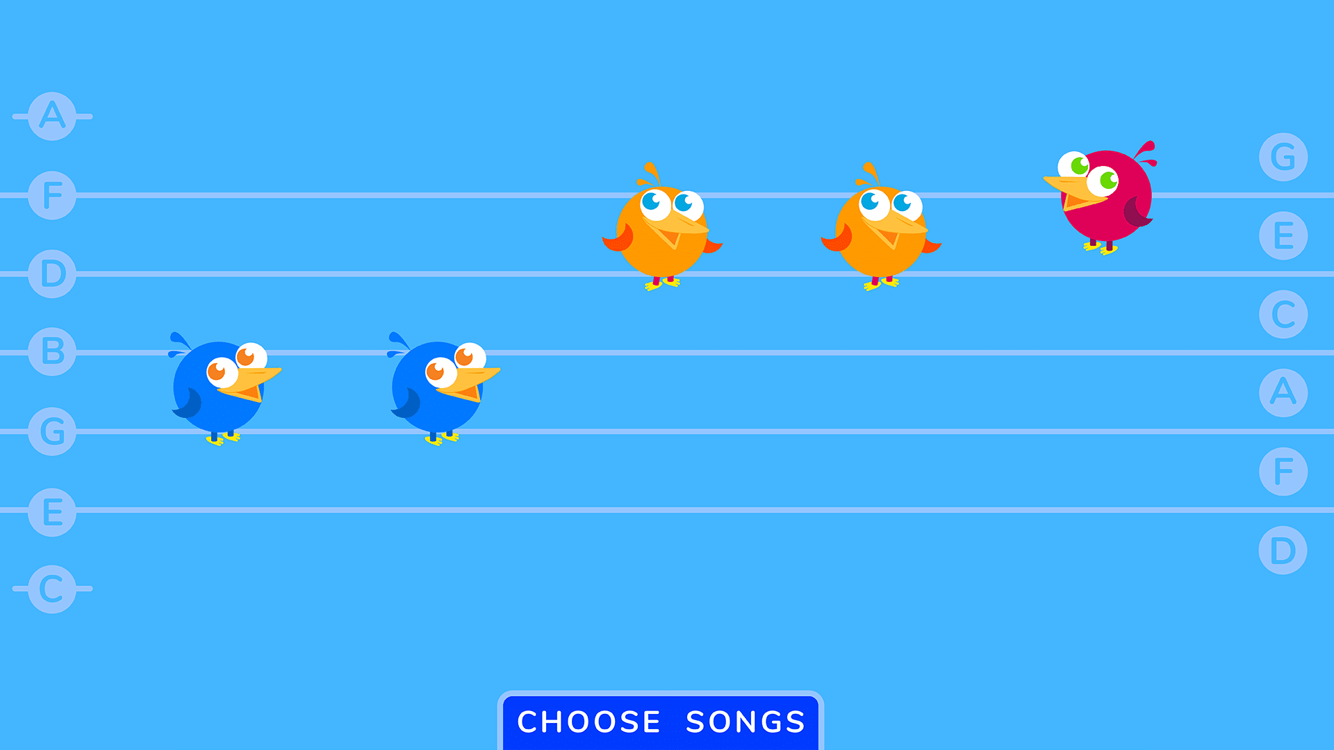 Bird on the wires music game play