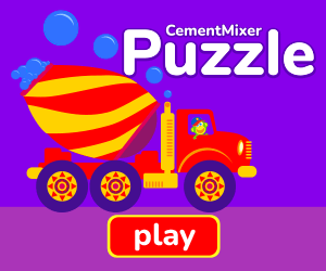 cement mixer puzzle game title 300x250