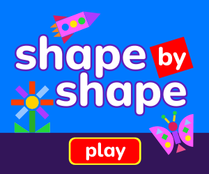 shape by shape preschool game tile
